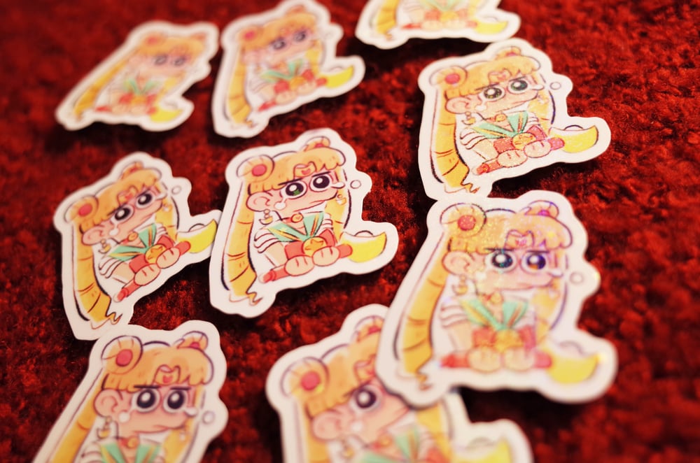 Image of Sailor moon Waterproof Vinyl Sticker | Die cut