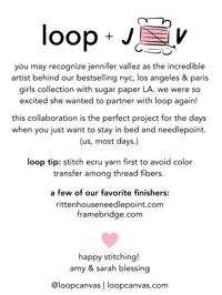 Image 5 of New! Loop Canvas + Jennifer Vallez Canvas Kits