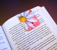 Image 1 of Handmade Colorful Magnetic Bookmark, read, book, watercolor, flower, tab, planner, journal, gift