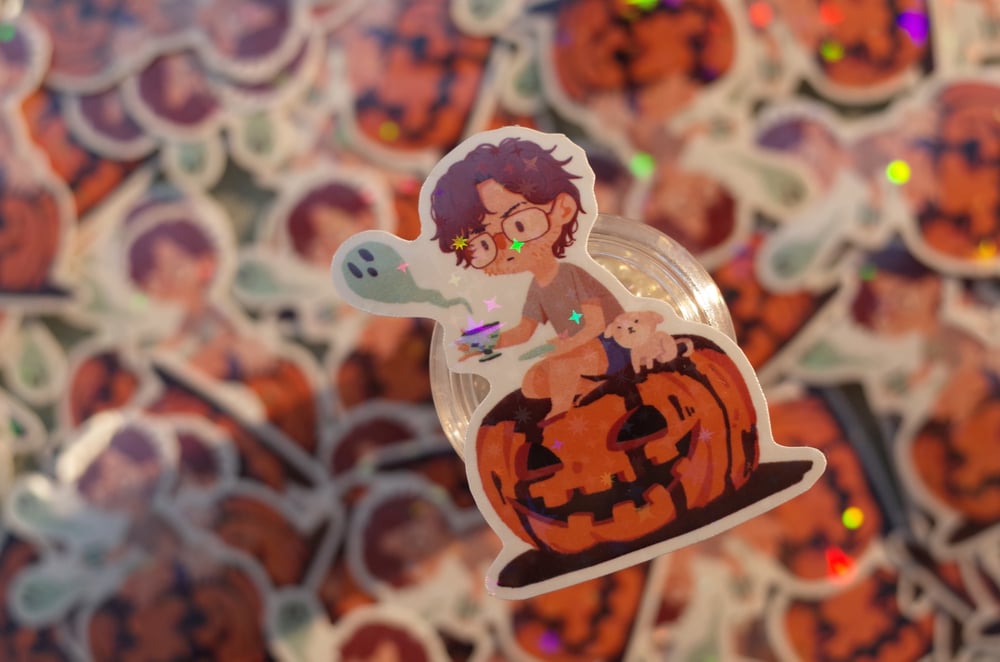 Image of Hannigram stickers (Pair) | Waterproof Viny Holo Star 