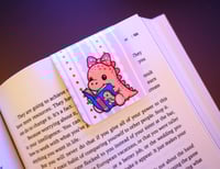 Image 2 of Handmade Colorful Magnetic Bookmark, read, book, dinosaurs, reading, gift, planner, notebook, page