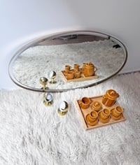 Image 2 of ESPEJO DORADO OVALADO, AÑOS 80