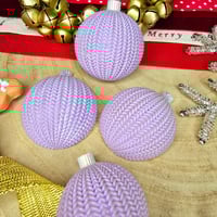 Image 2 of Knitted Bauble duo 