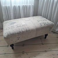 Image 1 of Fabulous Rustic Re-Upholstered Stool