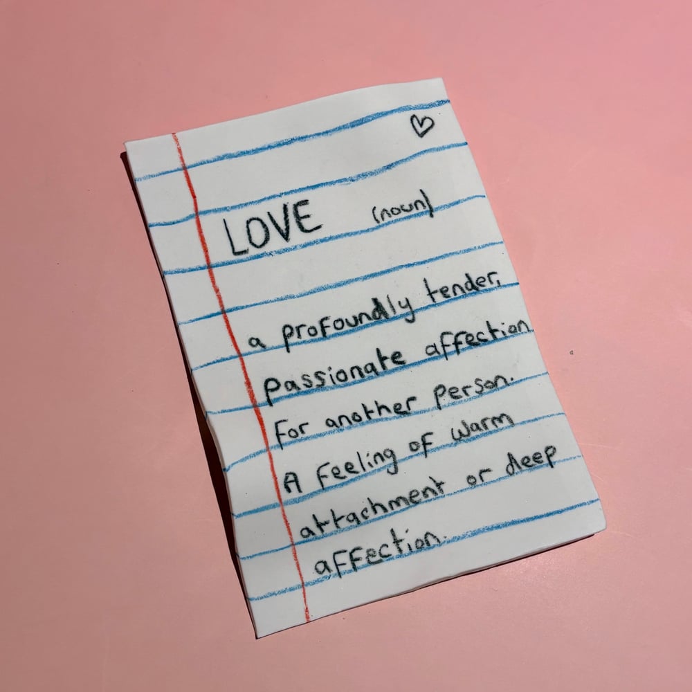 Image of Love: Porcelain Note 