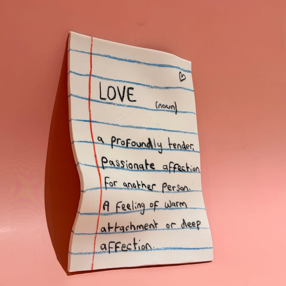 Image of Love: Porcelain Note 