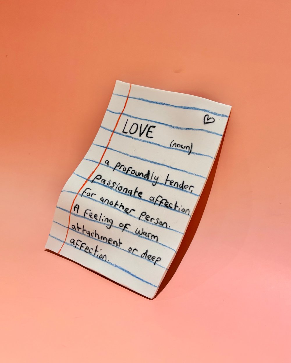 Image of Love: Porcelain Note 