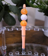 Image 1 of Beautiful Handmade Sparkly Beaded Pen, writing, journaling, beads, gift, planner, sparkle, desk