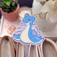 Image 1 of Go with the Flow Holographic Die-Cut Sticker