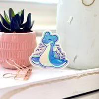 Image 2 of Go with the Flow Holographic Die-Cut Sticker