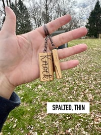 Image 4 of Knock On Wood Keychain, Multiple Styles