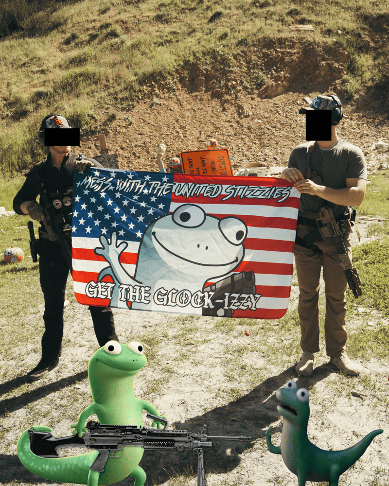 Image of United States Of Glock-Izard Flag