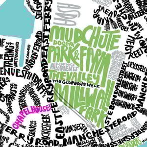 Image of Isle of Dogs and Canary Wharf Type Map