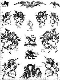 Image 1 of Unicorn Rubber Stamps P14