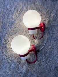 Image 7 of SET DE ACCESORIOS DE BAÑO EN COLOR ROJO, AÑOS 70