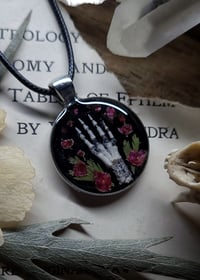Image 3 of Bunny Foot and Floral Pendant