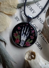 Image 1 of Bunny Foot and Floral Pendant