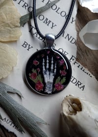 Image 5 of Bunny Foot and Floral Pendant