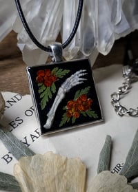 Image 4 of Bunny Arm and Floral Pendant