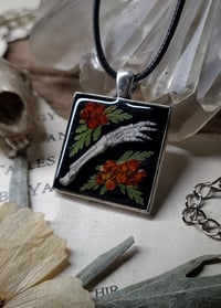 Image 2 of Bunny Arm and Floral Pendant