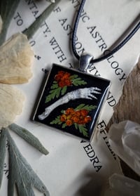 Image 1 of Bunny Arm and Floral Pendant