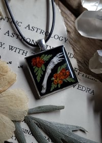 Image 3 of Bunny Arm and Floral Pendant