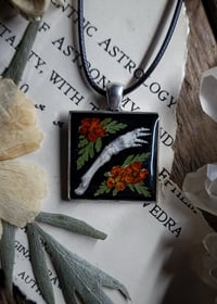 Image 5 of Bunny Arm and Floral Pendant