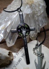 Image 5 of Bunny Foot Cross Pendant