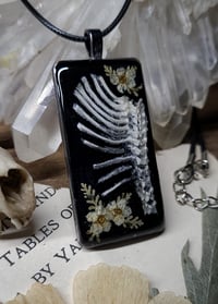 Image 3 of Bunny Ribcage and Floral Amulet