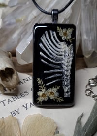 Image 1 of Bunny Ribcage and Floral Amulet