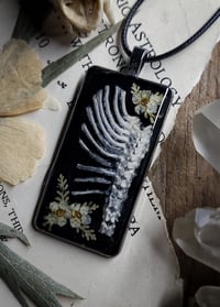 Image 2 of Bunny Ribcage and Floral Amulet