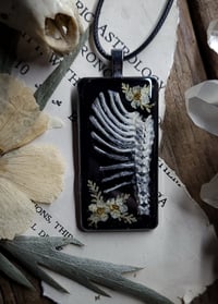 Image 4 of Bunny Ribcage and Floral Amulet