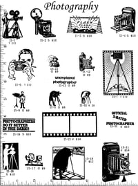 Image 1 of Camera Rubber Stamps P15