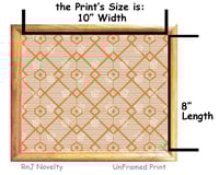 Image 3 of RnJ_DiamondTile_Gold UnFramed Print