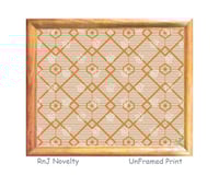 Image 1 of RnJ_DiamondTile_Gold UnFramed Print