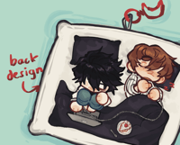 Image 2 of PREORDER | lawlight soft pillow keychain (death note)