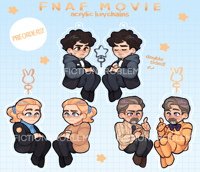 PREORDER | vanessa + william + mike glitter charms (fnaf)