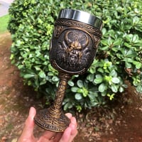 Image 5 of 👑The Armored Kingdom Odin’s Eternal Feast Goblet-Odin inspired-Legendary Drinkware