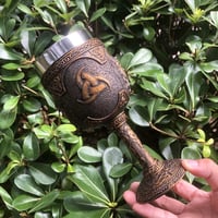 Image 6 of 👑The Armored Kingdom Odin’s Eternal Feast Goblet-Odin inspired-Legendary Drinkware