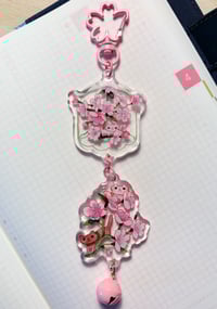 Sakura + Cat Chime Keychain