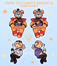 PREORDER | three star fam dangling charm (fnaf)