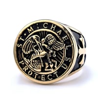 Image 2 of 👑The Armored Kingdom Saint Michael’s Divine Protector Ring-Faith Protection-Bold Design-Durable