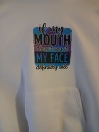 Woman's L Hoodie Funny Mom Saying