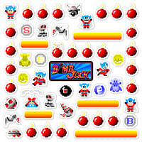 Image 1 of Bomb Jack Sticker/Magnet Sets (54 Pieces)