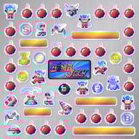 Image 4 of Bomb Jack Sticker/Magnet Sets (54 Pieces)