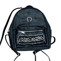Image 1 of faux leather mini backpack 