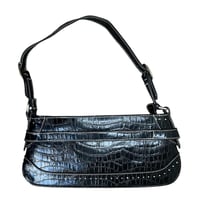 Image 3 of faux leather studded shoulder bag