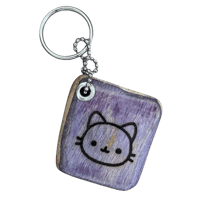 Image 1 of super epic recycled skateboard keychain