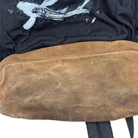 Image 5 of ONE OF ONE black koi backpack with leather bottom