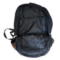 Image 4 of ONE OF ONE black koi backpack with leather bottom